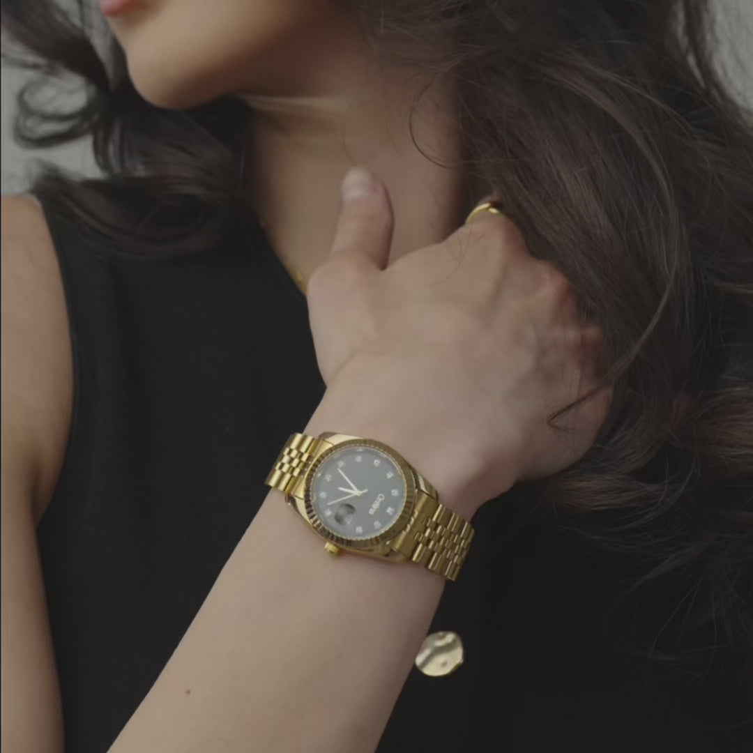 Luna Watch - Gold Noir